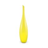 MURANO A yellow glass vase, Murano, Italy c.1970. 63cm(h)