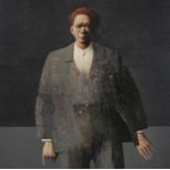 JOHN BOYD (b. 1957) Ad Hominum Oil on board 96 x 96cm Signed