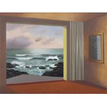 STEPHEN MCKENNA PRHA (1939-2017) Room at the Sea I Oil on canvas, 61 x 81cm Signed; also signed and
