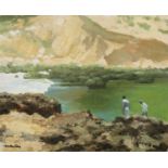 Henry Robertson Craig RHA (1916-1984) Rocky Shore Oil on canvasboard, 33 x 40cm (13 x 15¾'')