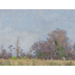 Michael Healy (1873-1941) Co. Dublin Landscape Oil on board, 20 x 26.5cm (7¾ x 10½'') Provenance: