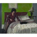John Coyle RHA (1928-2016) Interior, Bologna Oil on canvasboard, 32.5 x 39.5cm Signed