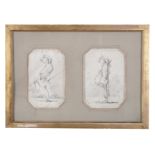 STYLE OF PAUL SANDBY (1731-1809) A Pair of Caricatures of Gentlemen Ink and monochrome wash, 17.5