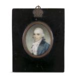 ENGLISH SCHOOL (EARLY 19TH CENTURY) Miniature portrait of a young gentleman, James Shelley Oval,