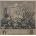 WILLIAM HOGARTH (1697-1764) France, Plate 1st and England, Plate 2nd A pair, engravings, 33 x