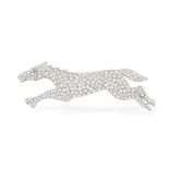 AN EARLY 20TH CENTURY DIAMOND NOVELTY BROOCH, CIRCA 1925 Designed as a galloping horse,