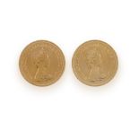 ***PLEASE NOTE: THESE SOVEREIGNS ARE 20TH CENTURY*** A COLLECTION OF TWO GOLD SOVEREIGNS,
