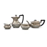 AN IRISH SILVER FOUR PIECE TEA AND COFFEE SERVICE, Dublin, c.1919/1920/1922, mark of West & Son,