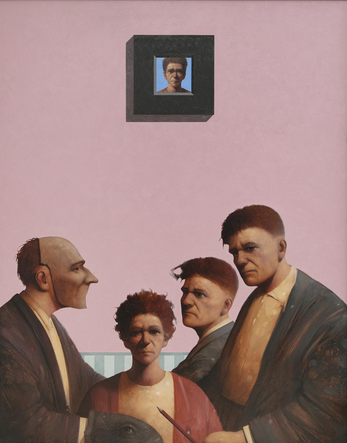 John Boyd (b.1957) Family Histories III Oil on board, 90 x 70cm (35½ x 27½'') Signed; also - Image 2 of 5