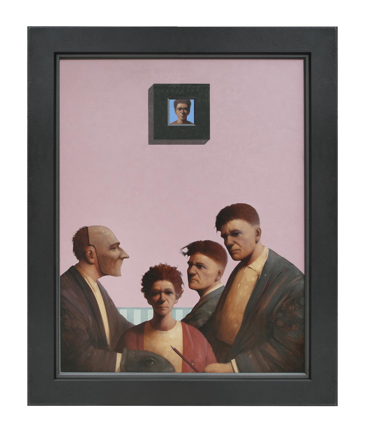 John Boyd (b.1957) Family Histories III Oil on board, 90 x 70cm (35½ x 27½'') Signed; also