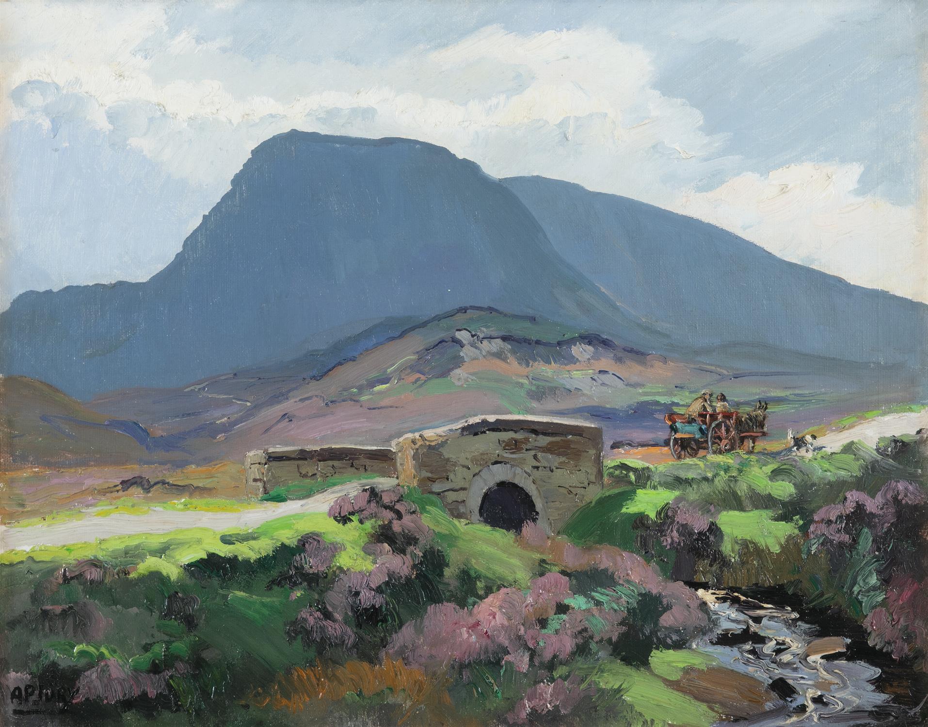 Anne Primrose Jury HRUA (1907-1995) Bridge over a Stream near Muckish Oil on board, 40.6 x 50.