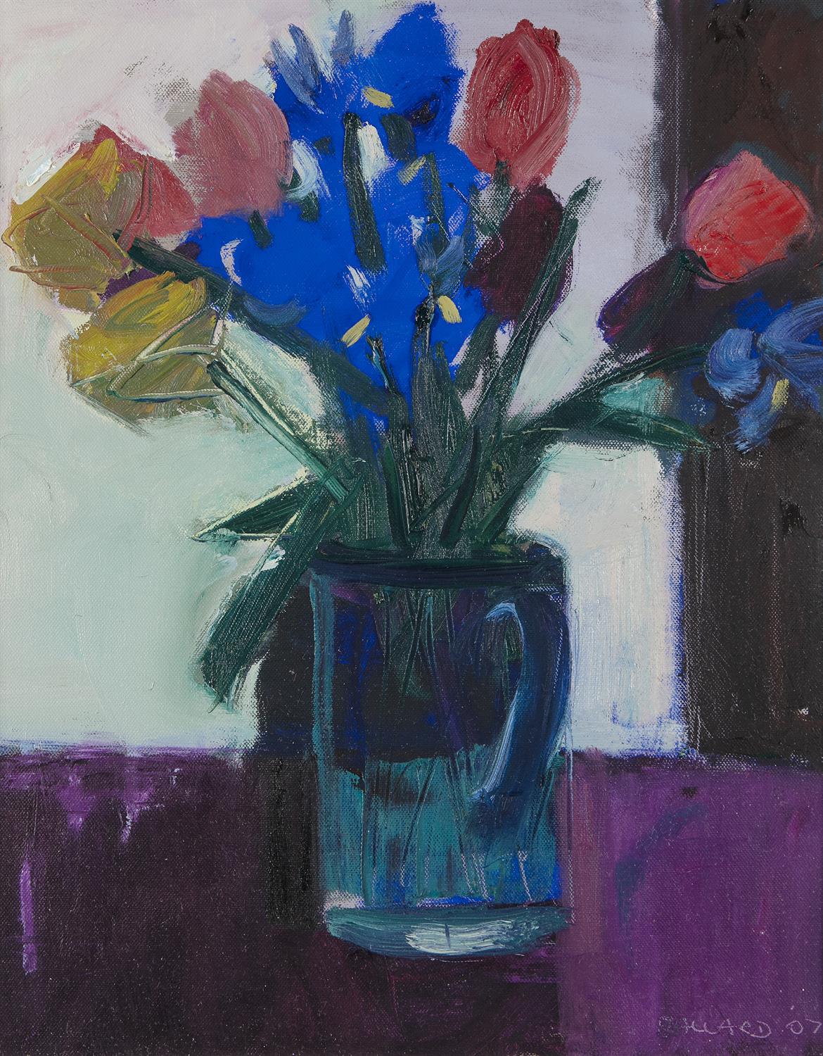 Brian Ballard RUA (b.1943) Flowers in Jug Oil on canvas, 51 x 41cm (20 x 16¼") Signed and dated