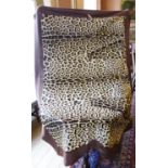 ***ADDITIONAL LOT*** A LEOPARD SKIN THROW, mounted on a brown felt backing, by Faurrures Zigal,