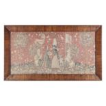 A NEEDLEWORK TAPESTRY PANEL 50cm high, 105cm wide