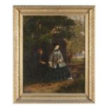 IRISH SCHOOL (19TH CENTURY) Women in Landscape Oil on canvas, 30 x 61 cm