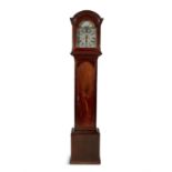 A GEORGE III IRISH MAHOGANY LONGCASE CLOCK, by James Aickin of Cork, the domed hood,