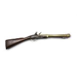 *AN ENGLISH BRASS BARRELLED FLINTLOCK BLUNDERBUSS, by Ketland & Co. London, c.1790,