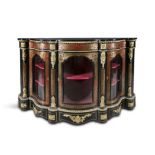 *PLEASE NOTE WRONG EASTIMATE IN THE CATALOGUE* A 19TH CENTURY FRENCH BRASS MOUNTED EBON AND BOULLE