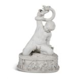 ITALIAN SCHOOL (19TH CENTURY) The Infant Hercules Carrara marble group, 47cm high