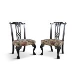 A PAIR OF MAHOGANY CHILD'S CHAIRS IN MID-GEORGIAN STYLE ATTRIBUTED TO BUTLER OF DUBLIN,