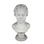 ITALIAN SCHOOL (MID 19TH CENTURY) Portrait of a Young Boy, Bust Length Carrara marble,