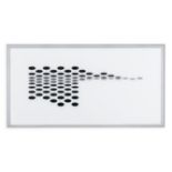 BRIDGET RILEY (b.1931) Untitled (Fragment 7) Screenprint in black and white on plexiglass, 48.