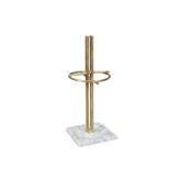 UMBRELLA STAND A brass umbrella stand, on a marble base, Italy, c.1950. 34 x 34 x 80cm (h)
