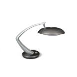 FASE A 'boomerang' desk lamp by Fase, enamel with chrome detailing, Spain, c.1960.