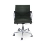 EAMES A Model Ea117 office chair by Charles and Ray Eames by ICF, Milan, chrome with fabric