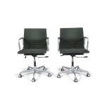 EAMES A pair of Model Ea117 office chairs by Charles and Ray Eames by ICF, Milan,