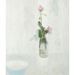 Terence P. Flanagan PRUA RHA (1929-2011) A Single Rose Oil on board, 76 x 63cm (30 x