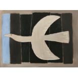 Breon O'Casey (1928-2011) Bird into Blue Acrylic on canvas, 91.5 x 122cm (36 x 48'') Signed,