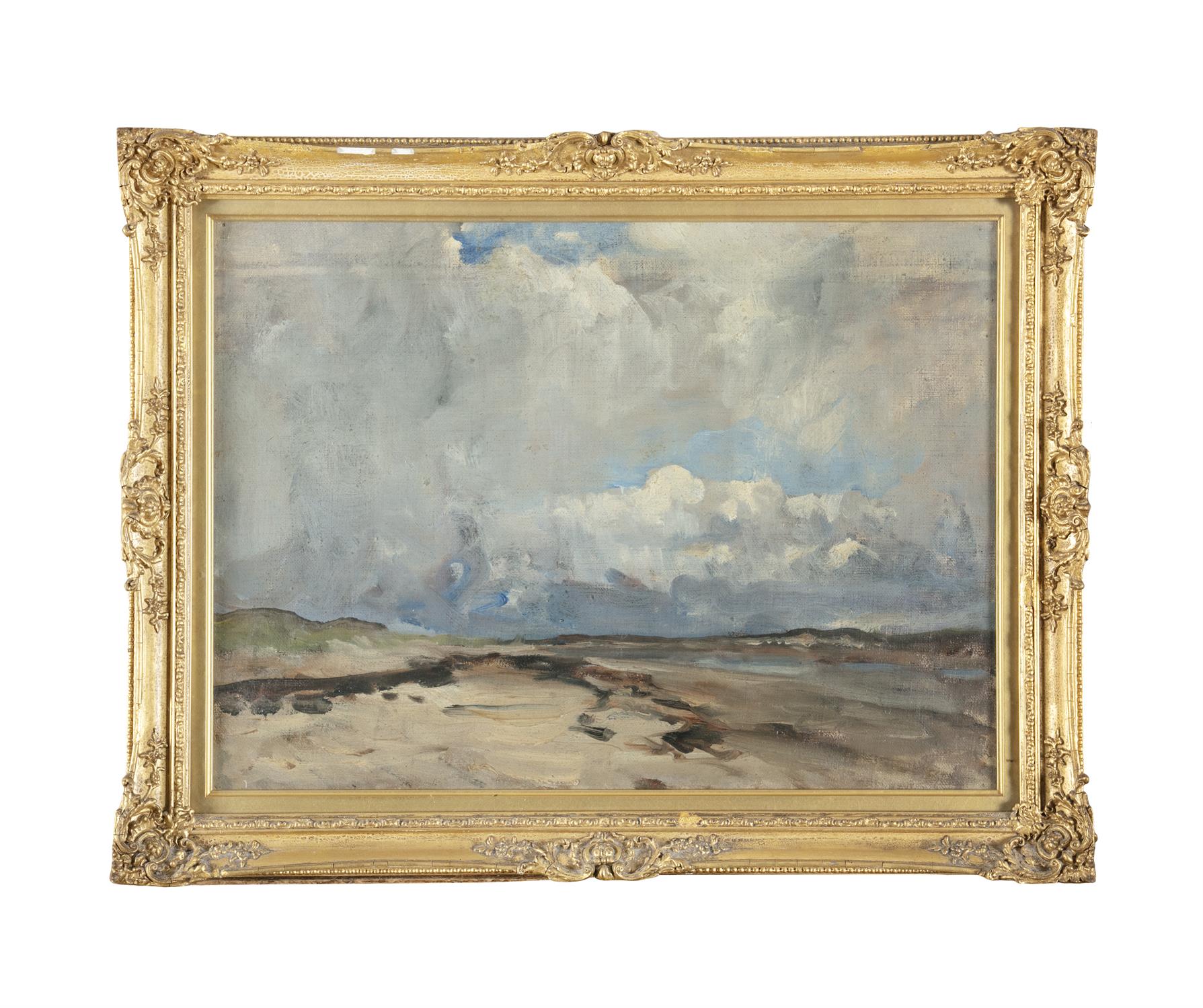 Nathaniel Hone RHA (1831-1917) Malahide Beach scene Oil on artist's board, 30 x 40cm (12¼ x 15¾") - Image 2 of 3