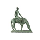 Oisin Kelly RHA (1915-1981) Horse and Rider Bronze, 46cm high (18'')