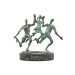 John Behan RHA (b.1938) Millennium Child Bronze, 26 x 34 x 12cm (10¼ x 13¼ x 4¾'') Signed