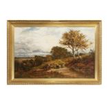 BENJAMIN WILLIAM LEADER (ENGLISH, 1831–1923) English Landscape Oil on canvas, 90 x 140cm Signed