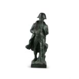 A BRONZE STANDING FIGURE OF NAPOLEON BONAPARTE, signed 'Reilral', 23cm high