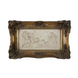 FERDINAND BARBEDIENNE (1810-1892) Diana Hunting Relief panel, 30 x 40cm Signed lower right