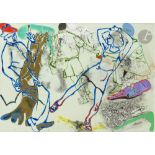 Gérard GUYOMARD (né en 1936)Paysage de chute, 1996Acrylique sur panneau.Titrée en pied.Signée, datée