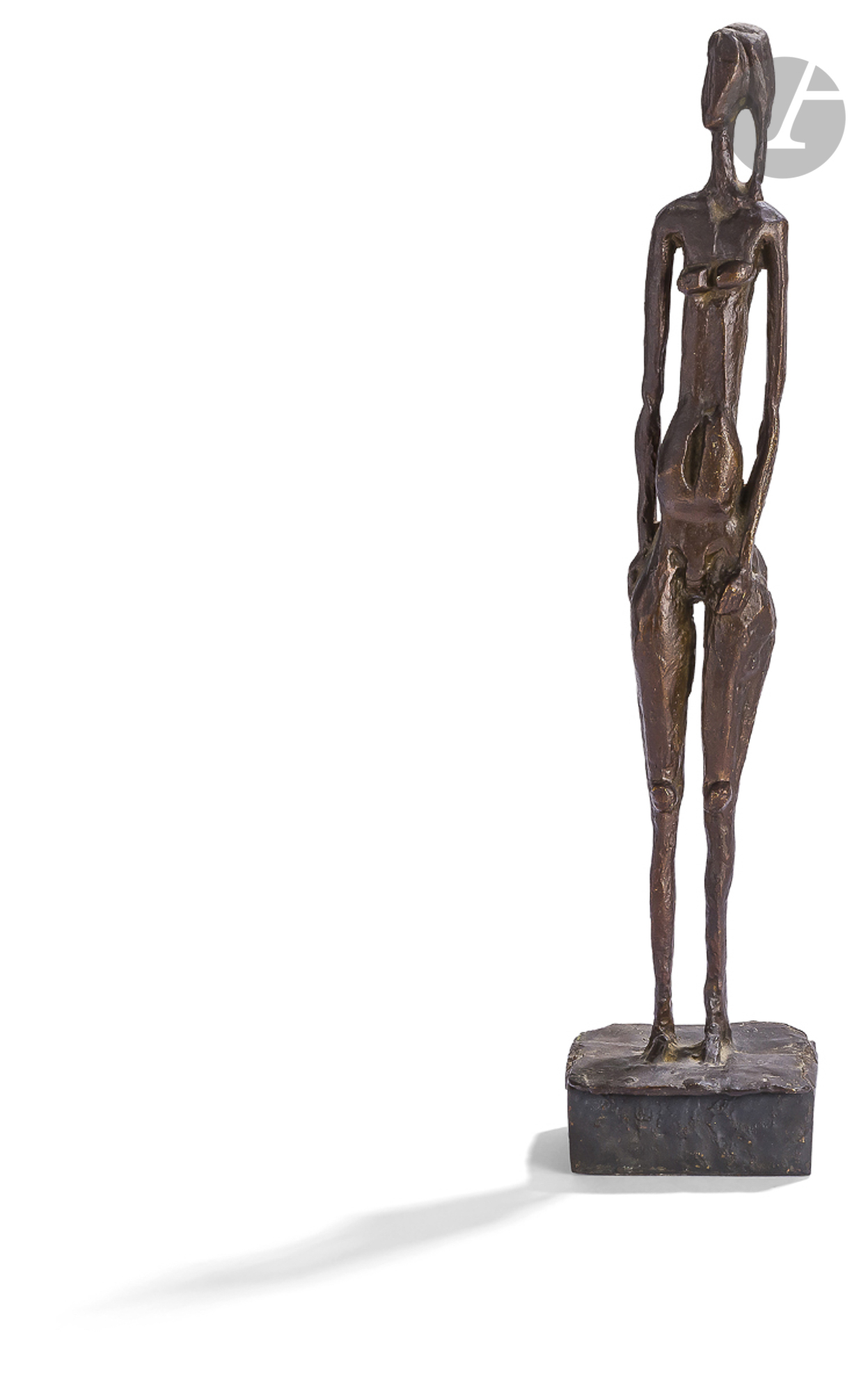 Osvaldo STIMM [argentin] (1923-2014)Nu debout, 1962Épreuve en bronze patiné brun.Signée et numérotée - Image 2 of 2