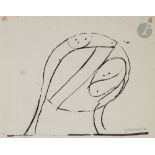 Julio SILVA [argentin] (1930-2020)Composition, 1971Encre.Signée et datée en bas à droite.19 x 23,5