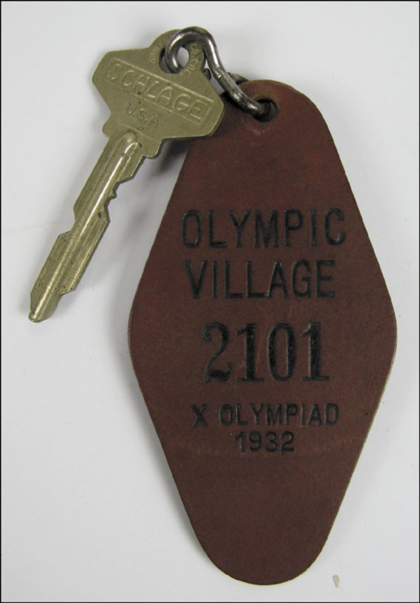 Olympic Games Los Angeles 1932. Key - Original key for the Olympic Village of the Xth 1932 Olympic G