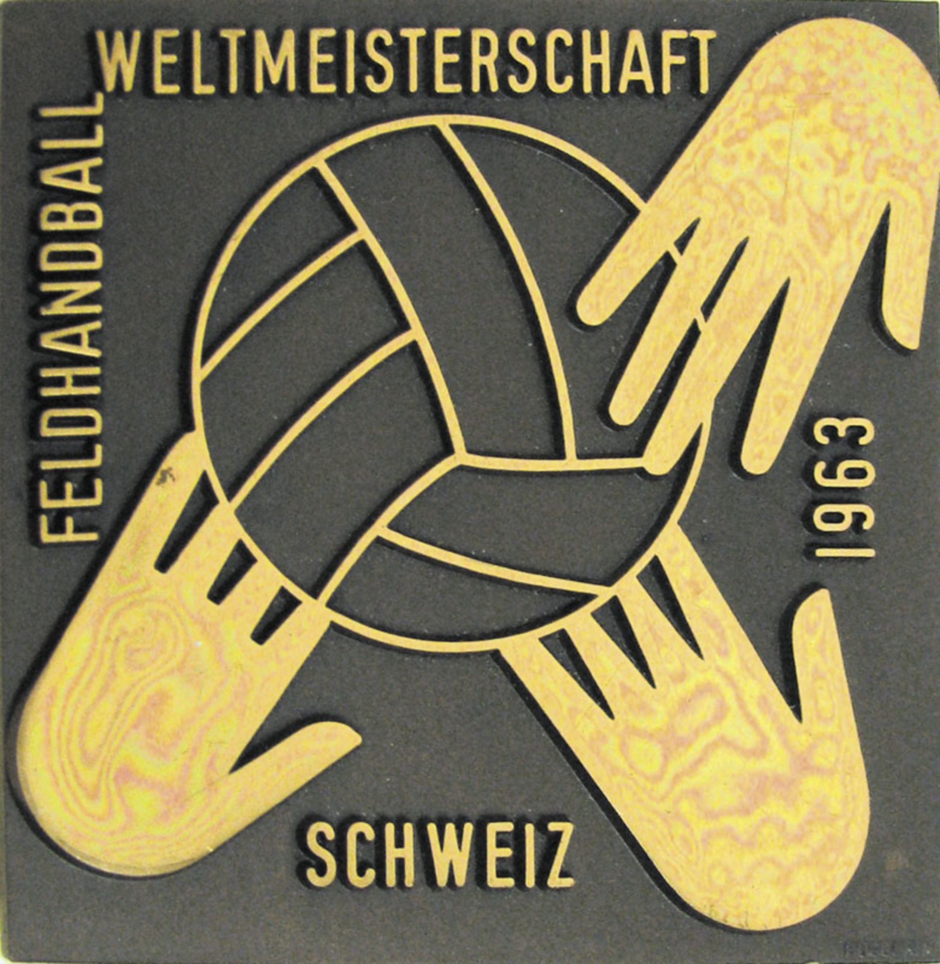 Handball World Championships 1963. Medal - "Feldhandball-Weltmeisterschaft Schweiz 1963". Bronze, go