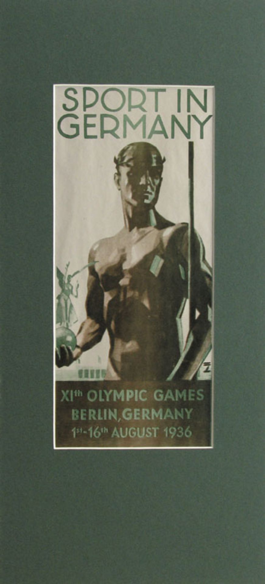Poster Olympic Games 1936 by Ludwig Hohlwein - X OG 1936 Poster: „Sport in Germany. Xth Olympic Game