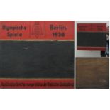 Anschlagtafel OSS1936 - Olympische Spiele Berlin 1936. Ausführliche Berichte morgen früh in der
