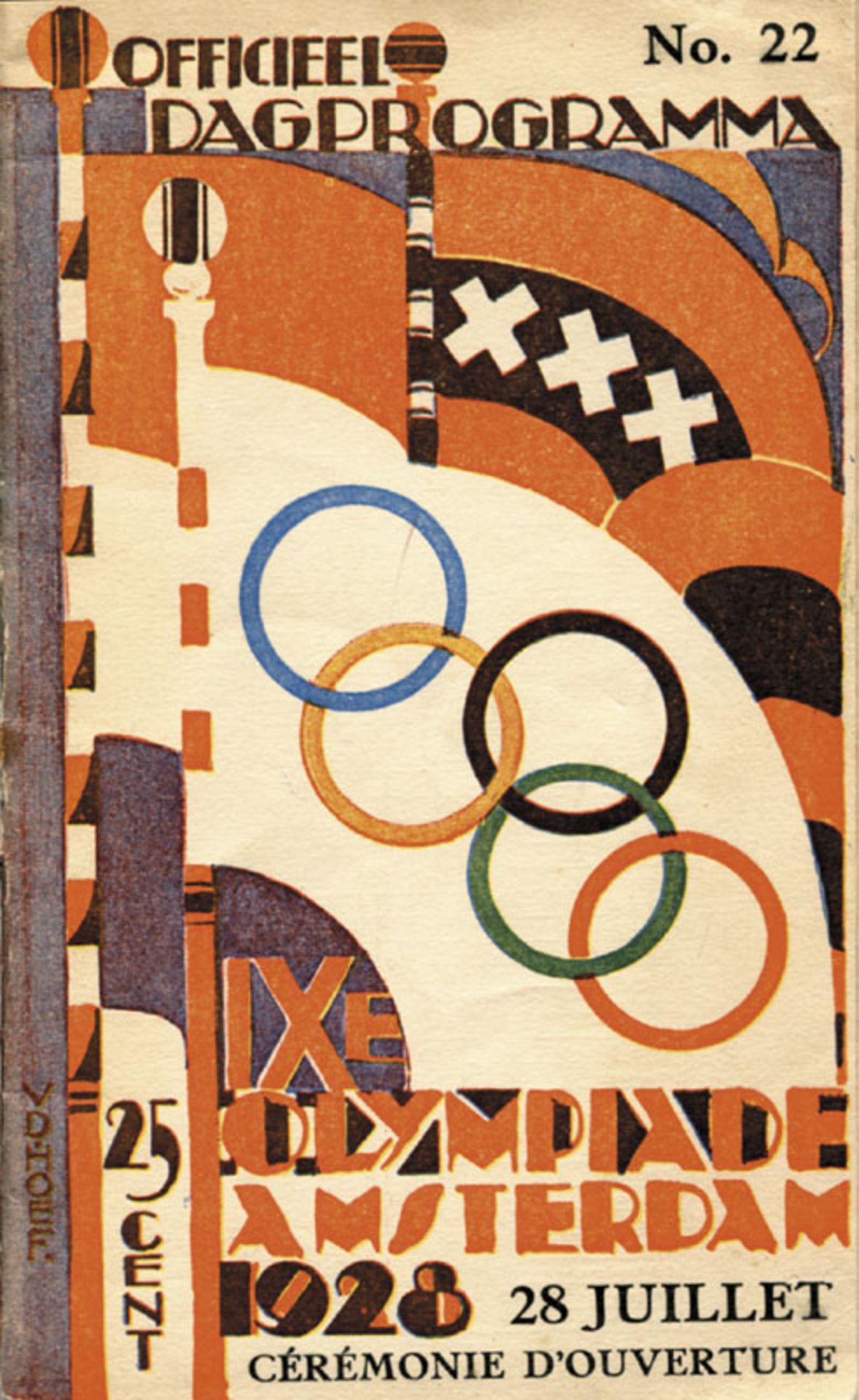 Programme: Olympic Games 1928 Opening Ceremony - Official daily programme for the Opening Ceremony o