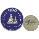 Besucherabzeichen 1936 - „Kiel 1936“ Besucherabzeichen für die Olympischen Segelwettbewerbe Kiel