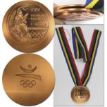 Siegermedaille 1992 - Original Bronzemedaille der Olympischen Spielen Barcelona 1992 für einen 3.