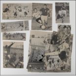Weltmeister 1954 - 16 Zeitungsfotos von der Fußball - Weltmeisterschaft 1954 avom Spiel