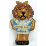 Maskottchen WM 1966 - World Cup „Willie“. Farbige Kunststofffigur. Offizielles WM-Maskottchen der